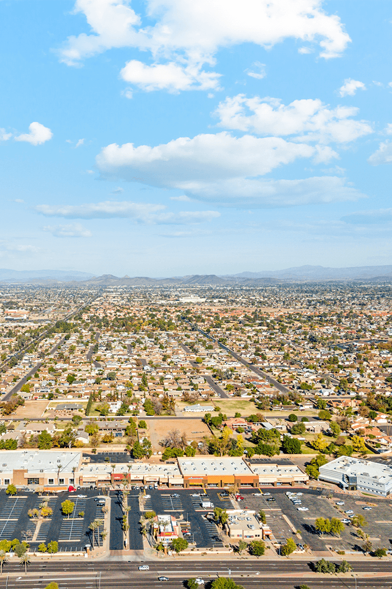 Sample retail map of Atlanta retail corridor with brand logos